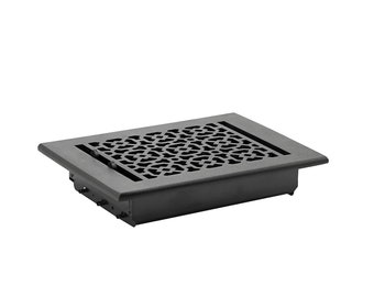 5"x 9"Duct Size (Overall 6-1/2"x 10-3/4")Air Supply(Detachable Steel Metal Louver)|Solid Cast Aluminum Vent Cover| Powder Coated| No Plastic