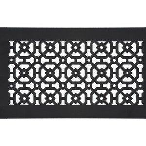 AIR RETURN 6"x12" Duct Opening | Heavy Cast Aluminum Cover Grill (8"x14" Overall) | Powder Coated