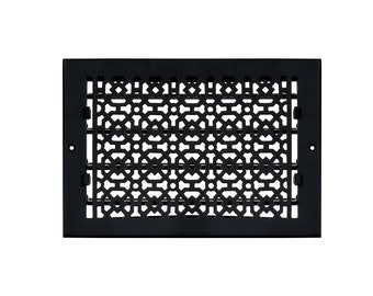 8"x 12"Duct Size (Overall9-1/2"x 13-3/4")Air Supply(Detachable Steel Metal Louver)|Solid Cast Aluminum Vent Cover| Powder Coated| No Plastic