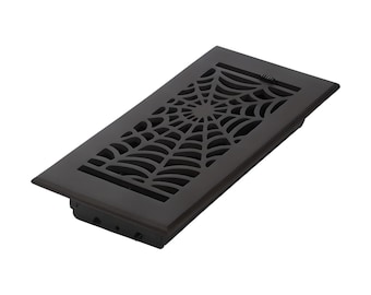 Spider Web Gothic Vent Cover | Cast Aluminum, Powder Coated (4x10)