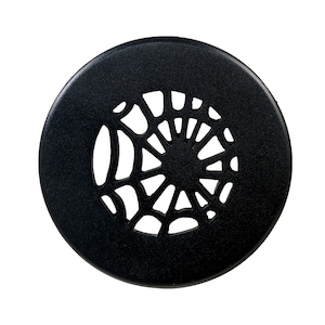 Spooky Gothic 4" kanaalopening massief gegoten aluminium rond rooster (5-1 / 2" rond in totaal) | Gepoedercoat