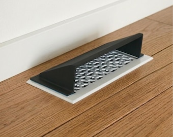 Metal Air Deflector for Floor Vents 4"x10" | Solid Cast Aluminum, No Plastic Parts