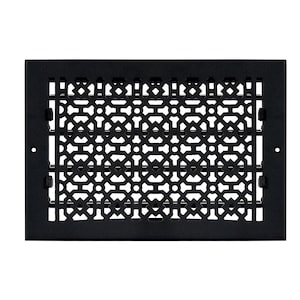 8&quot;x 12&quot;Duct Size (Overall9-1/2&quot;x 13-3/4&quot;)Air Supply(Detachable Steel Metal Louver)|Solid Cast Aluminum Vent Cover| Powder Coated| No Plastic