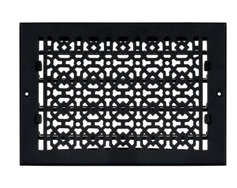 8"x 12"Duct Size (Overall9-1/2"x 13-3/4")Air Supply(Detachable Steel Metal Louver)|Solid Cast Aluminum Vent Cover| Powder Coated| No Plastic