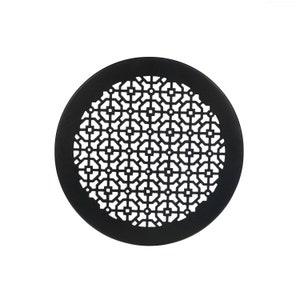 Achtek 10" Duct opening Solid Cast Aluminum Round Grille ( 12" Round Overall) | Powder Coated