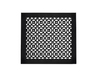 AIR RETURN 12"x14" Duct Opening | Heavy Cast Aluminum Cover Grill (14"x16" Overall) | Powder Coated