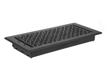 6"x14"Duct Size (Overall 7-1/2"x 15-3/4")Air Supply(Detachable Steel Metal Louver)|Solid Cast Aluminum Vent Cover| Powder Coated| No Plastic