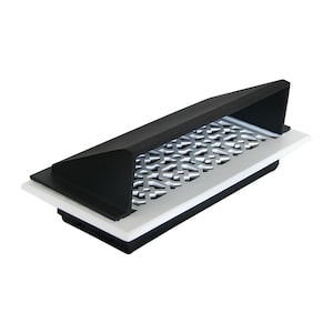 DEVIATORE D&#39;ARIA IN METALLO 2”x12” / Deflettore per prese d&#39;aria a pavimento in alluminio pressofuso massiccio / Nessuna parte in plastica / Verniciato a polvere