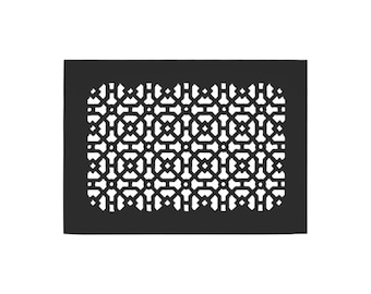 AIR RETURN 9"x12" Duct Opening | Heavy Cast Aluminum Cover Grill (11"x14" Overall) | Powder Coated