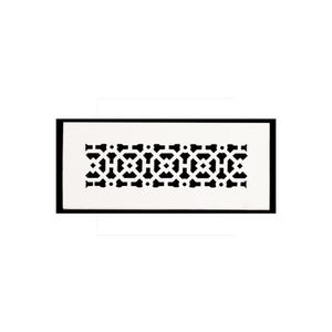 AIR RETURN 3&quot;x10&quot; Duct Opening | Heavy Cast Aluminum Cover Grill (5 &quot;x12&quot; Overall) | Powder Coated