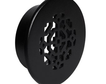 Achteck Round Grille 3-1/2" Duct Opening ( Overall 5")| Powder Coated