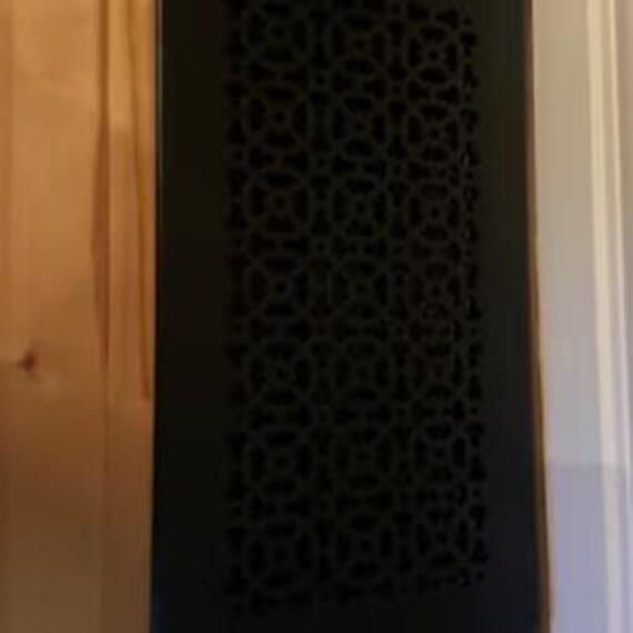 Achtek Lüftungsgitter Aus Aluminiumguss – Schwarze Abdeckung Für Boden/Wand 10,2x61 Cm