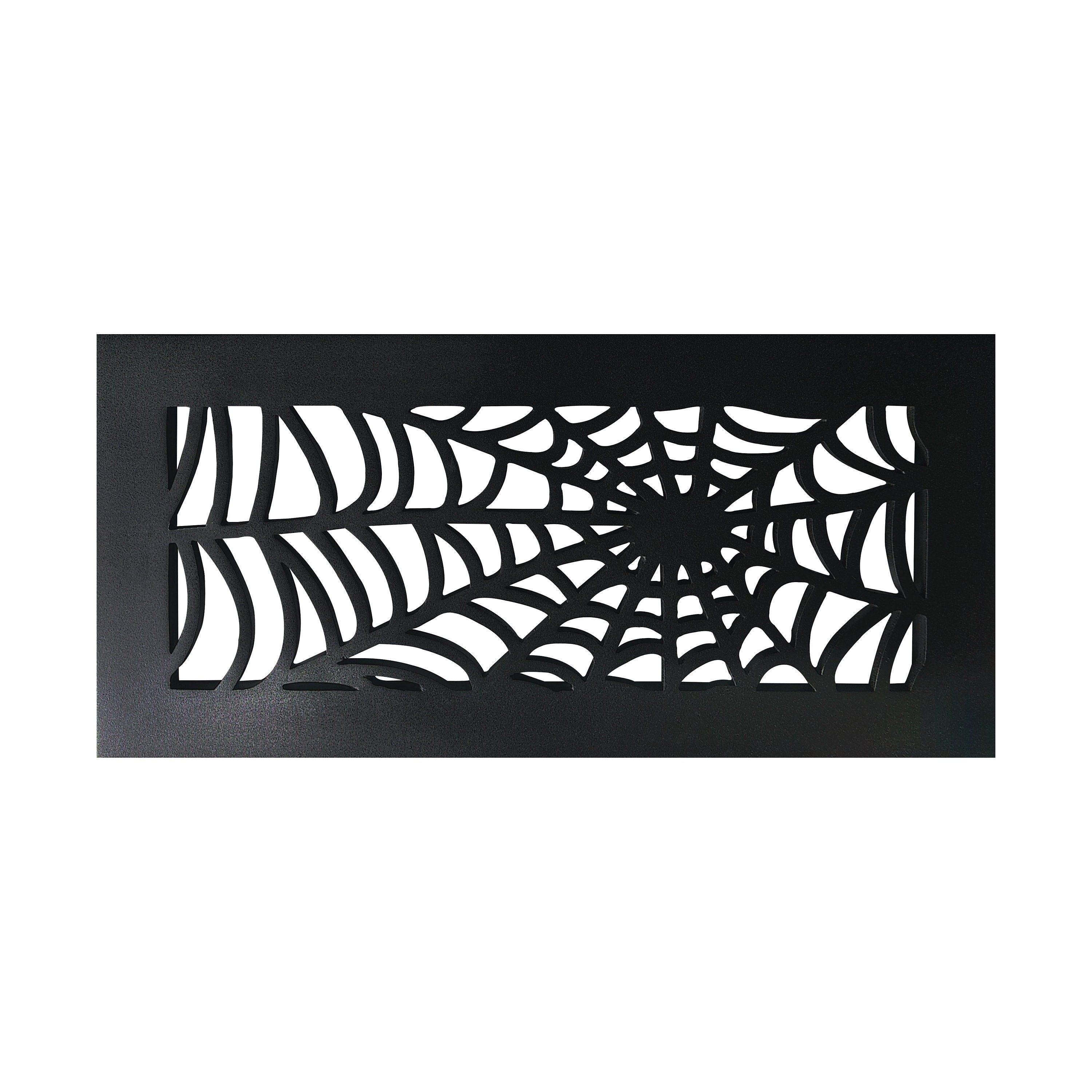 AIR RETURN 6"x14" Duct Opening Spooky Gothic| Heavy Cast Aluminum Cover Grill (8"x16" Overall) | Powder Coated