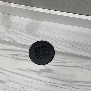 Achtek 4&quot; Duct opening Solid Cast Aluminum Round Grille ( 5-1/2&quot; Round Overall) | Powder Coated | Back Frame/Lip Height 1-7/16&quot;