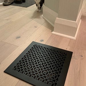 AIR RETURN 14"x14" Duct Opening | Heavy Cast Aluminum Duct Cover (16"x16" Overall) | Powder Coated