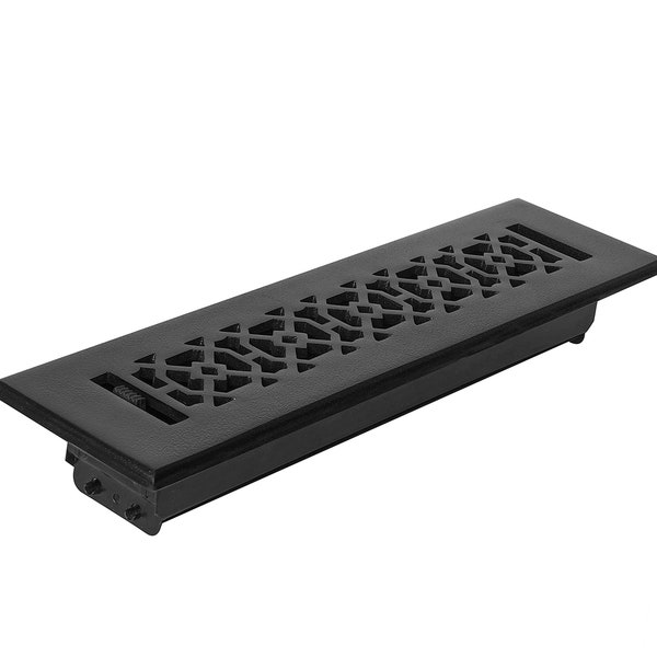 2"x12"Duct Size (Overall 3-1/2"x 13-3/4"Air Supply(Detachable Steel Metal Louver)|Solid Cast Aluminum Vent Cover| Powder Coated| No Plastic
