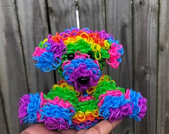 Loomigurumi Rainbow Golden Doodle Puppy