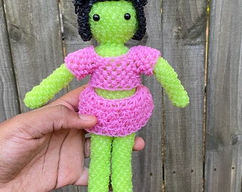 Loomigurumi Alien Girl Doll