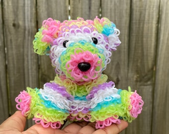 Loomigurumi Rainbow Glow in the Dark Golden Doodle Puppy