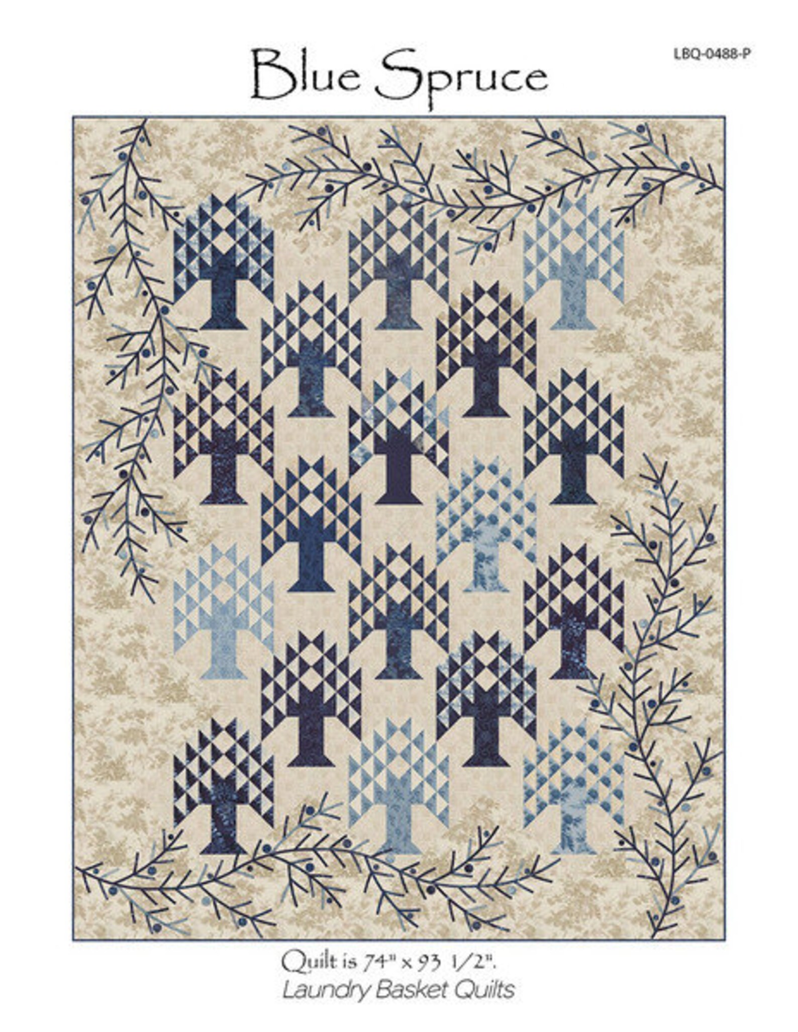 Blue Spruce Quilt Pattern by Laundry Basket Quilts 74 X Etsy