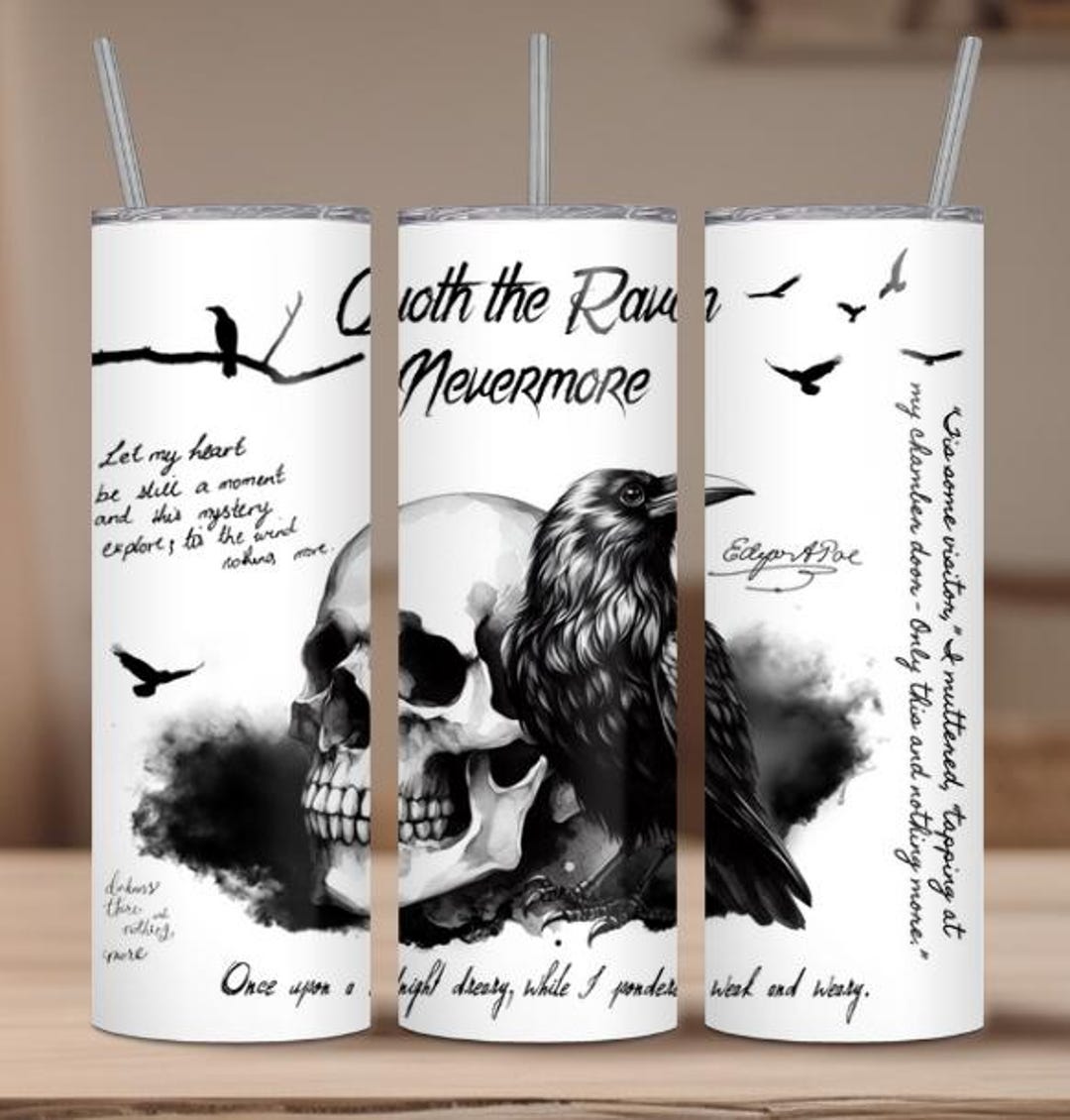 Edgar Allen Poe Nevermore Raven Purse Edgars 18.5cm