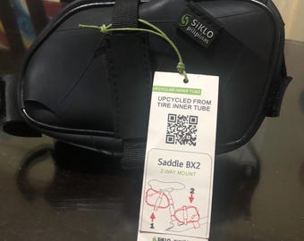 Top tube bag or seat bag by Siklopilipinas made of recycled tires/tubes