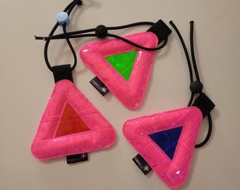 Hanging Bicycle Triangle Reflectors Multiple colors and sizes are available