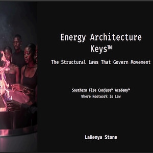 Energiarkitekturnycklar: De strukturella lagar som styr rörelsen inom Hoodoo, Conjure och Rootwork