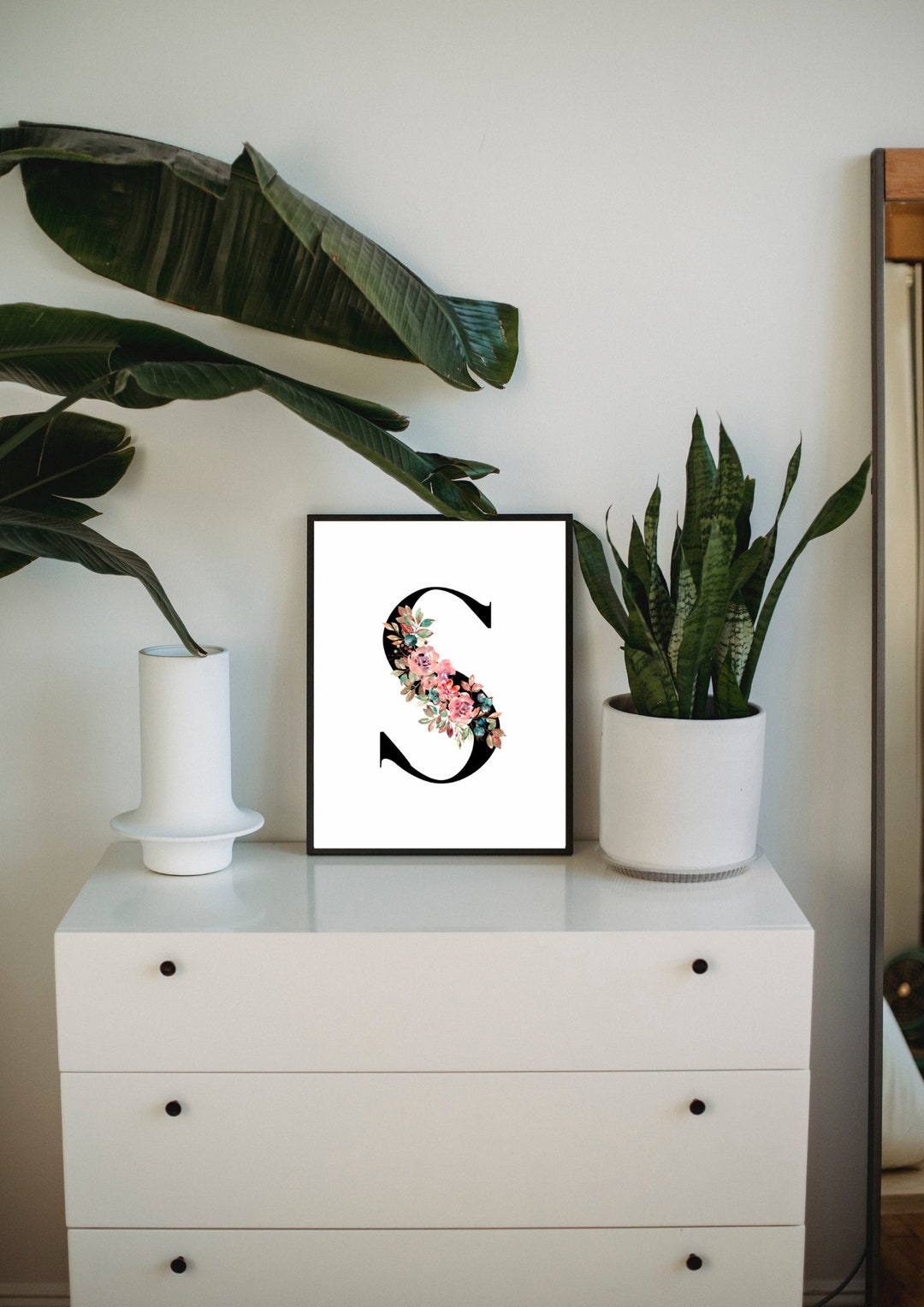 Flowers Line Art, Minimalist Floral Prints, Flowers Botanical Printable