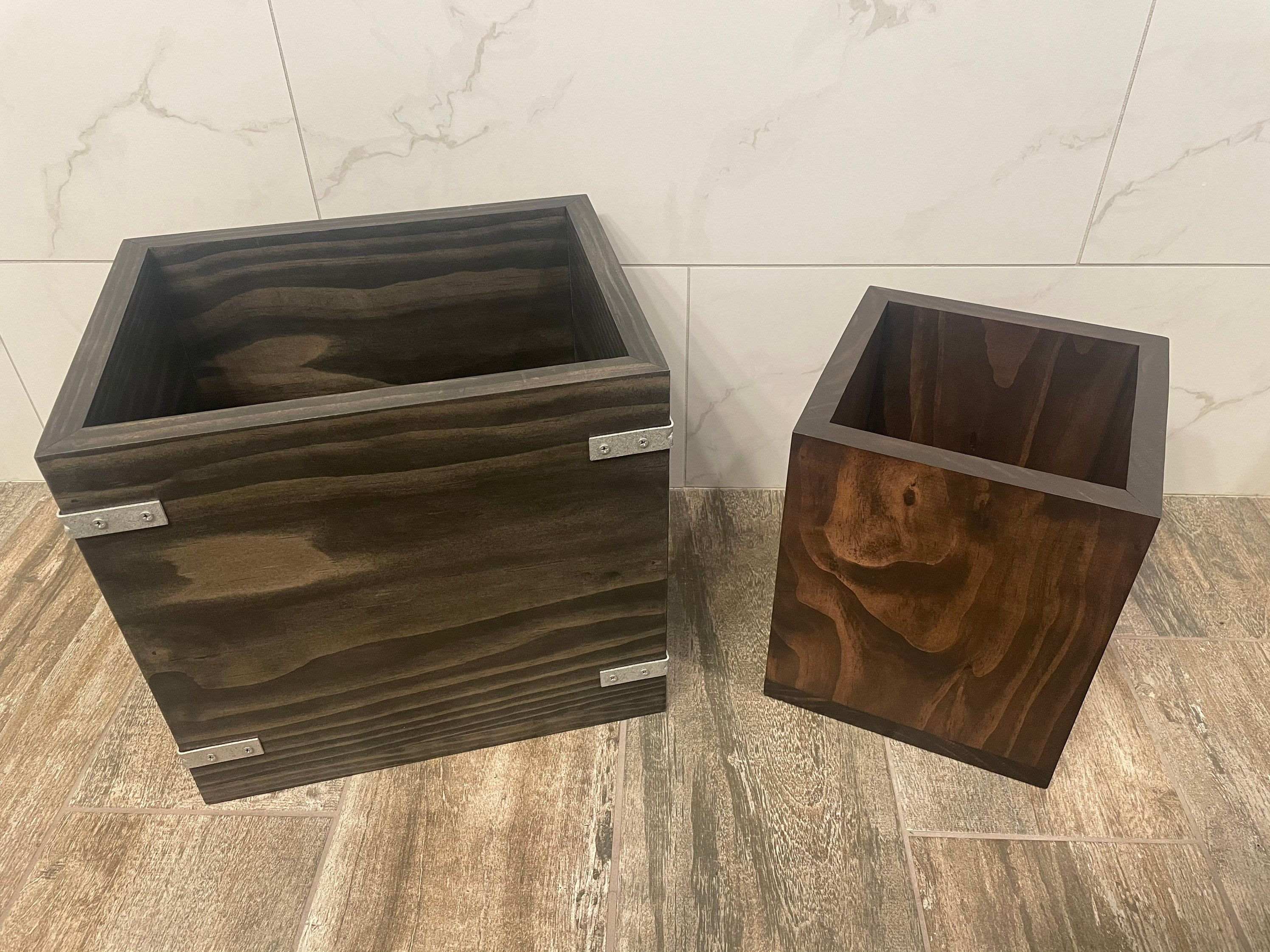 Trash Can for Bathroom/office Wooden - Etsy