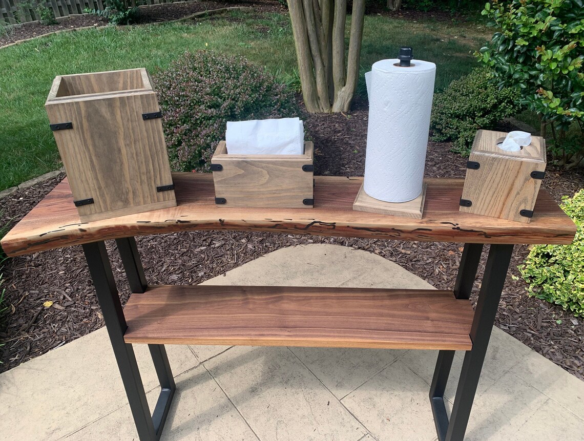Trash Can for Bathroom/office Wooden - Etsy