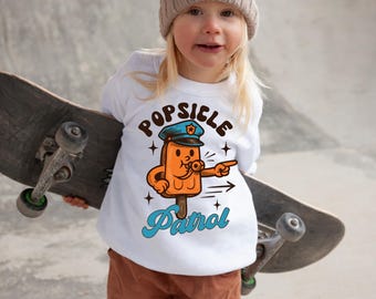 Popsicle Patrol Kids Shirt – Cute Summer Ice Pop T-Shirt for Toddlers & Youth, Fun Summer Tee for Boys or Girls