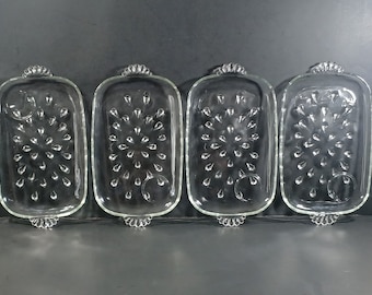 ヘーゼル アトラス「Parti-Ade」スナックセット クリアガラス 4個