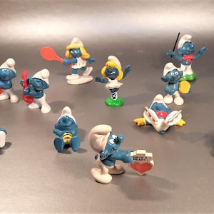 Smurfs- assorted vintage 1969-1983 per each
