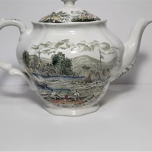 Lake of the Mountains -&quot;Heritage&quot; by Ridgeway Tea Pot