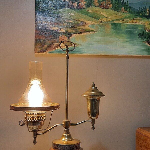 Converted Oil Lamp to Electric Etsy