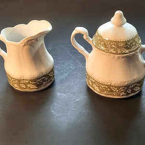 J&G Meakin Ironstone Cream and Sugar