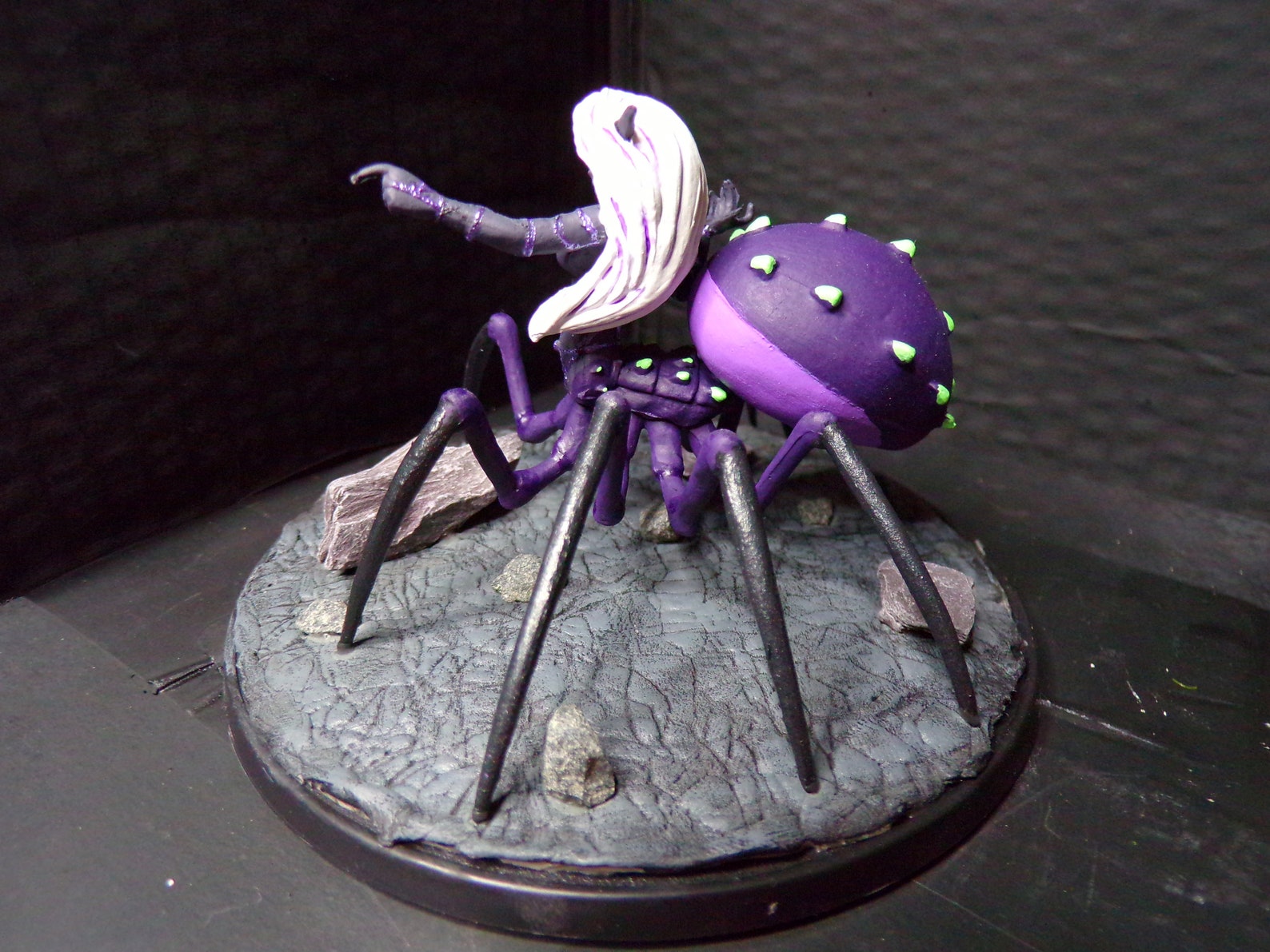 Spider queen painted miniature drow Lloth dungeons and Etsy