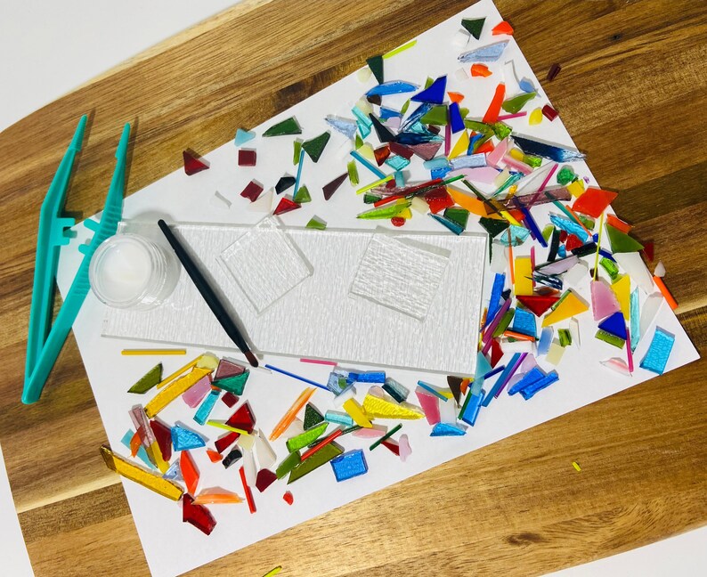 DIY fused glass suncatcher kit | Etsy