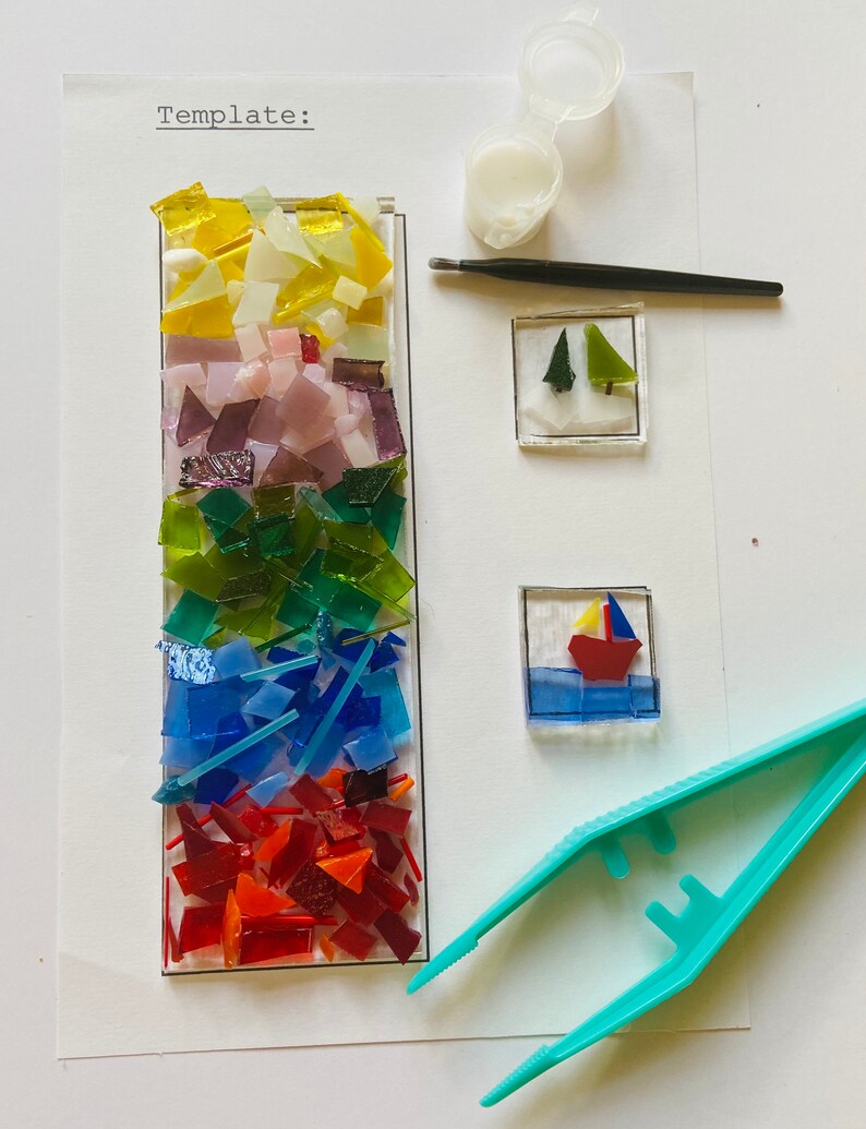 DIY Complete Fused Glass Suncatcher Kit Adults Children Etsy