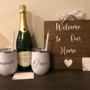 Homemade Wooden Sign | Welcome To Our Home | Home Decor | First Home Gift | Wedding Gift