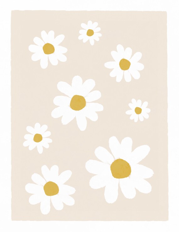 Daisy Print | Etsy