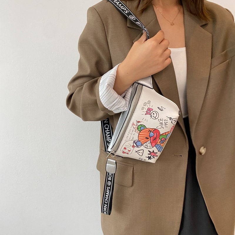 Designer Women's Leather Bum Bag Crossbody Pouch Purse. - Etsy