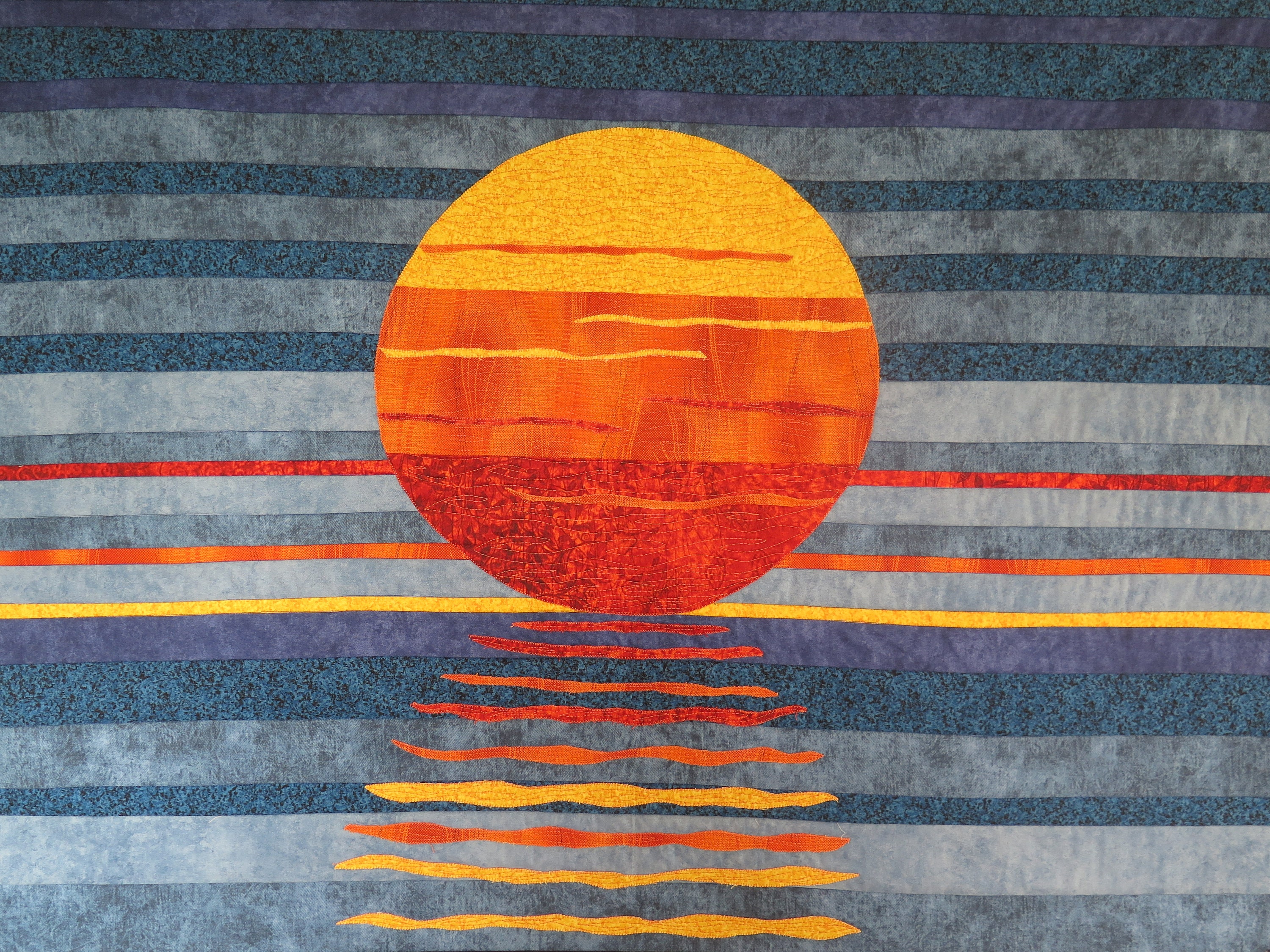 Sunset Quilt PATTERN Quilting Pattern Moonrise Sewing Pattern Ocean Quilt Pattern Sun Quilt Seascape Art Quilt Pattern Sunset Ocean Etsy Canada