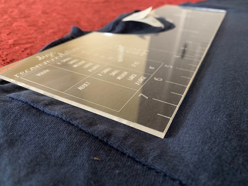 Download T Shirt Ruler Guide For Applying Vinyl and Sublimation ...