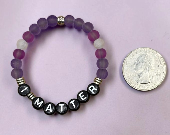 I MATTER Beaded Kids Word Bracelet Gift for Kids Children's Jewelry