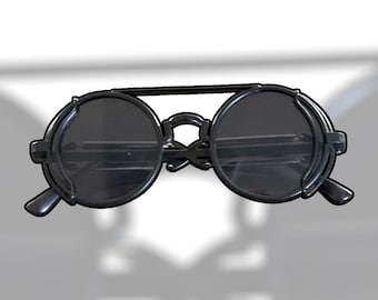 Black Steampunk Sunglasses, Ideal Groomsmen Gifts,  Fun Design, Trendy, Retro, Punk, Steampunk, Unisex, Unique, Sunglasses, Punkster