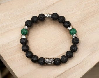 LUCK Viking Rune Inspired Bracelet,  Fehu Viking Bracelet, Rune Bracelet, Seers Vision Bracelet, Norse Bracelet, Nordic Mens Bracelet