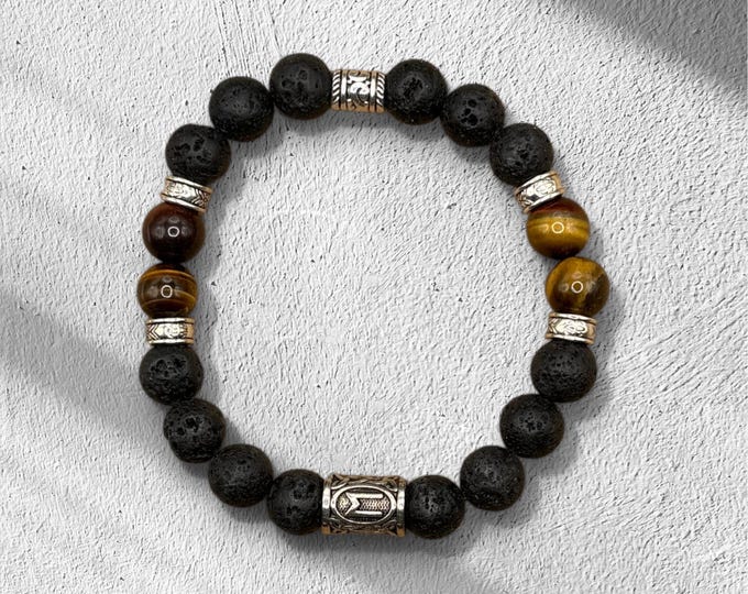 LOYAL Viking Rune Inspired Bracelet,  Ehwaz Viking Bracelet, Rune Bracelet, Seers Vision Bracelet, Norse Bracelet, Nordic Mens Bracelet