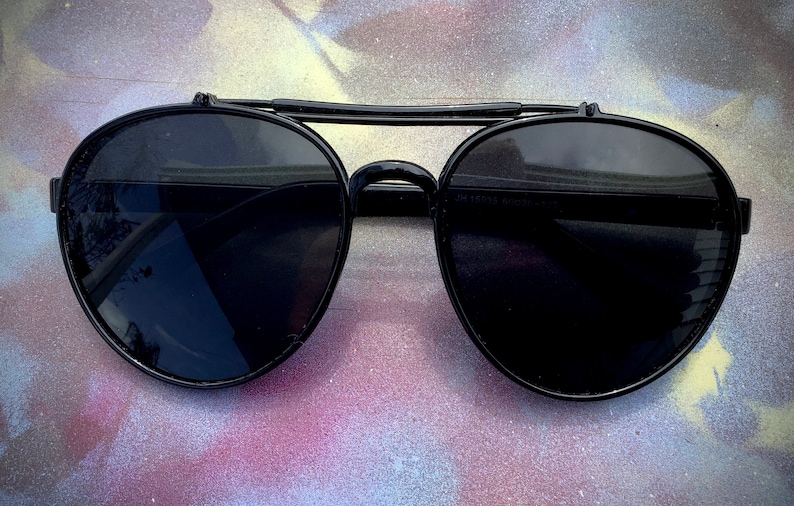 Eyewear Black Aviator Sunglasses Cosplay Groomsmen Gifts Lightweight Plastic Unisex Costume Steampunk Groomsmen Sunglasses Aviator